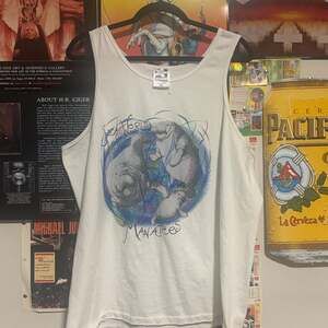 Vintage Sea World Manatees Tank Top XL Made in USA